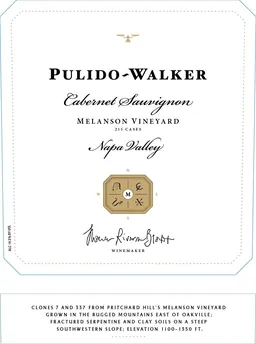 Pulido Walker Melanson Vineyard Cabernet Sauvignon