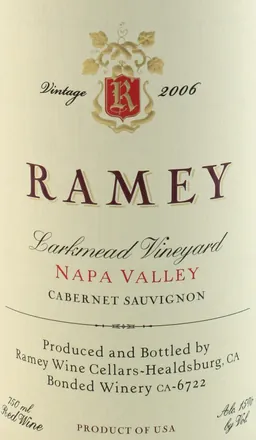 Larkmead Vineyard Cabernet Sauvignon