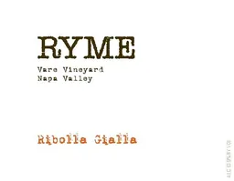 Ryme Cellars Ryme Vare Vineyard Ribolla Gialla
