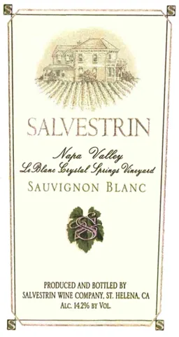 Salvestrin LeBlanc Crystal Springs Vineyard Sauvignon Blanc