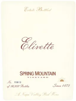 Spring Mountain Vineyard Elivette