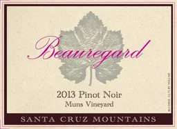 Beauregard Vineyards Muns Pinot Noir