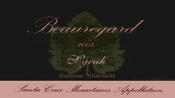 Beauregard Vineyards Zayante Vineyard Syrah
