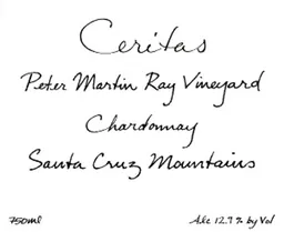 Ceritas Peter Martin Ray Vineyard Chardonnay