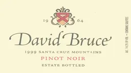 Santa Cruz Mountain Pinot Noir