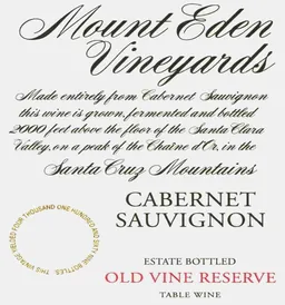 Estate Old Vine Reserve Cabernet Sauvignon