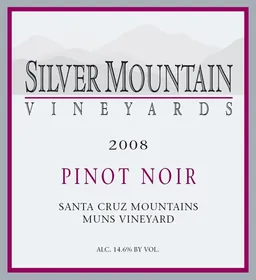 Silver Mountain Muns Vineyard Pinot Noir