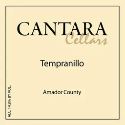Cantara Cellars Amador Tempranillo
