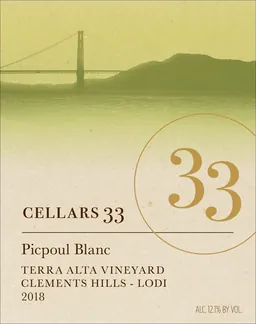 Cellars 33 Picpoul