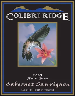 Colibri Ridge Winery Cabernet Sauvignon