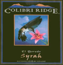 Colibri Ridge Winery Syrah
