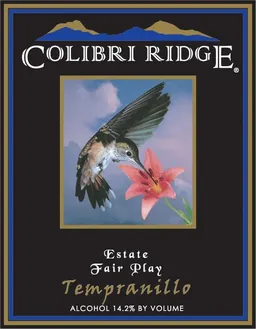 Colibri Ridge Winery Tempranillo