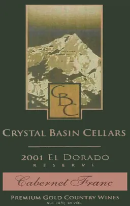Crystal Basin Cellars Reserve Cabernet Franc