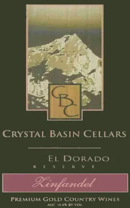 Crystal Basin Cellars Reserve Zinfandell