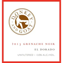 Donkey & Goat El Dorado Grenache Noir