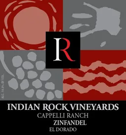 Indian Rock Vineyards Cappelli Ranch Zinfandel