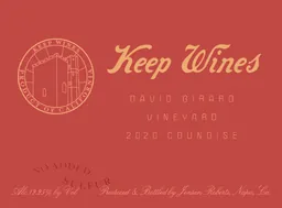 Keep Wines David Girard Vineyard Counoise