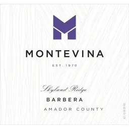 Montevina Winery Barbera