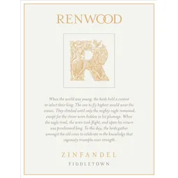 Renwood Winery Fiddletown Zinfandel