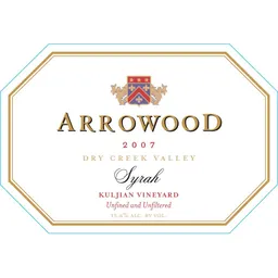 Arrowood Vineyards & Winery Kuljian Dry Creek Syrah