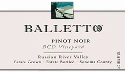 BCD Vineyard Pinot Noir