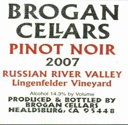 Lingenfelder Vineyard Pinot Noir