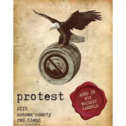 Protest Red Blend Aged in Rye Whiskey Barrels
