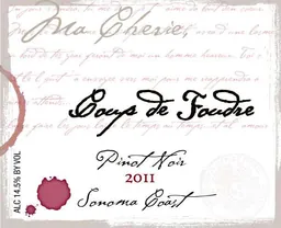 Coup de Foudre Winery Coup de Foudre Sonoma Coast Pinot Noir