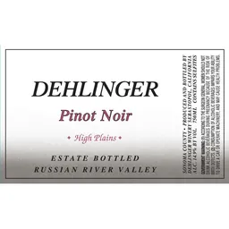 High Plains Pinot Noir