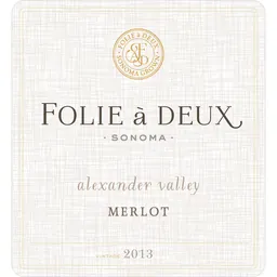 Folie a Deux Winery Merlot