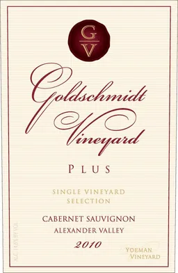 Goldschmidt Vineyard PLUS Single Vineyard Selection Cabernet Sauvignon