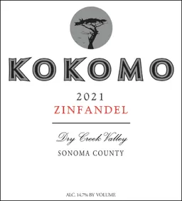 Kokomo Wines Zinfandel