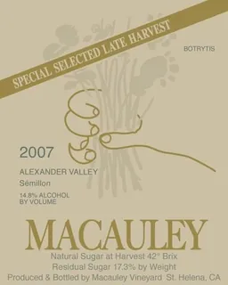 Special Selected Late Harvest Semillon