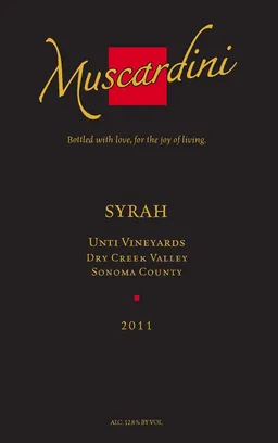 Muscardini Cellars Unti Vineyards Syrah