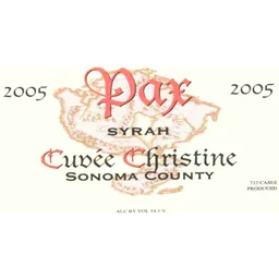 Cuvee Christine Syrah