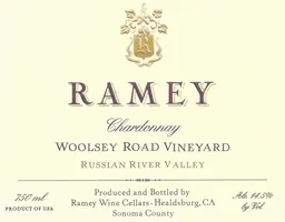 Ramey Woolsey Road Vineyard Chardonnay