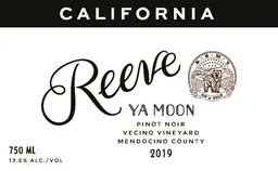Reeve Wines Reeve Ya Moon Pinot Noir