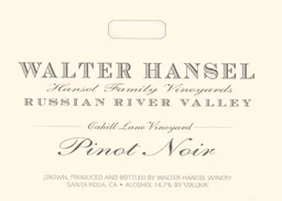 Cahill Lane Vineyard Pinot Noir