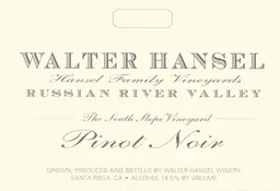 The South Slope Vineyard Pinot Noir