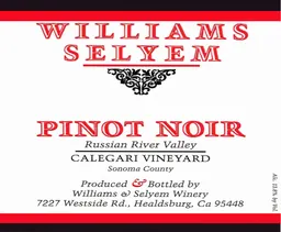 Calegari Vineyard Pinot Noir
