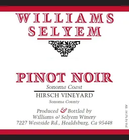 Hirsch Vineyard Pinot Noir