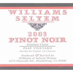 Peay Vineyard Pinot Noir