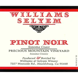 Precious Mountain Vineyard Pinot Noir