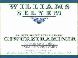 Saralee's Vineyard Gewurztraminer