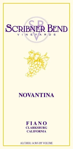 Scribner Bend Vineyards Novantina Fiano