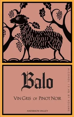 Balo Anderson Valley Vin Gris of Pinot Noir