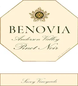 Benovia Winery Benovia Savoy Vineyard Pinot Noir