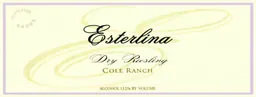 Esterlina Vineyards & Winery Dry Riesling