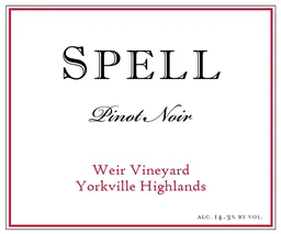 Spell Estate Weir Pinot Noir