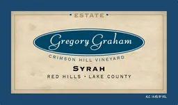 Gregory Graham Crimson Hill Vineyard Syrah